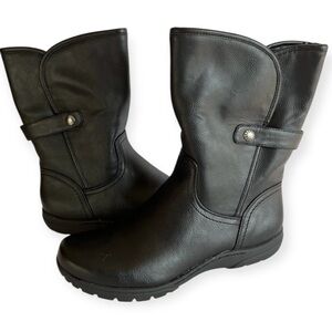 G.H Bass & Co. Suzann Black Women's Genuine Leather Winter Boots